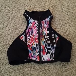 🖤Zip up swim top🖤